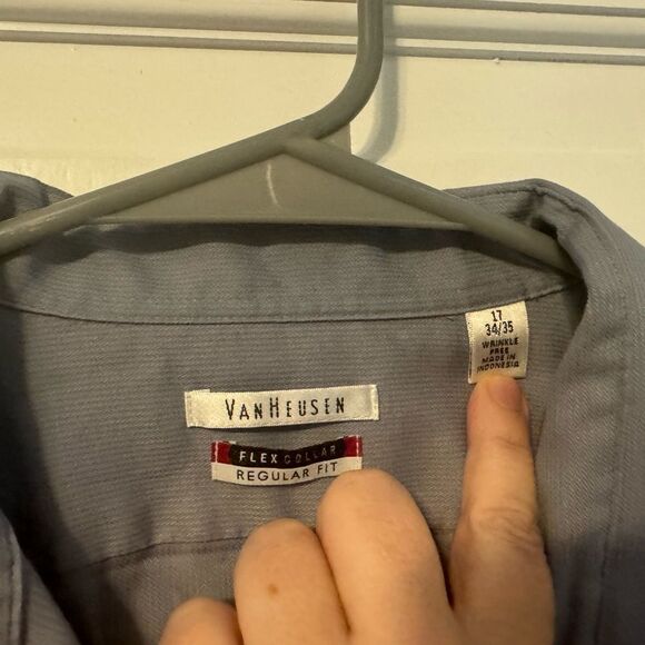 Van Heusen Men’s Traditional button down, like new.‎ 17 34/35 - Picture 4 of 5